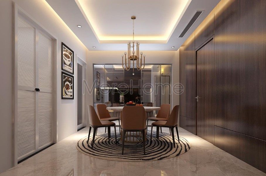 Thiết kế nội thất phòng ăn chung cư Vinhomes Nguyễn Chí Thanh